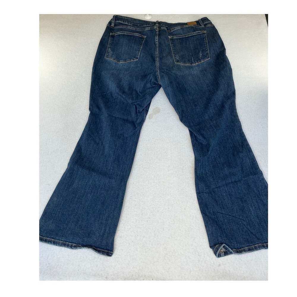 Judy Blue Slim Bootcut Jeans Womens 24W Blue Distressed Medium Wash JB88290 - Picture 3 of 9